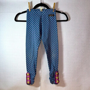 MATILDA JANE Polka Dot Leggings Buttons Girls size 6